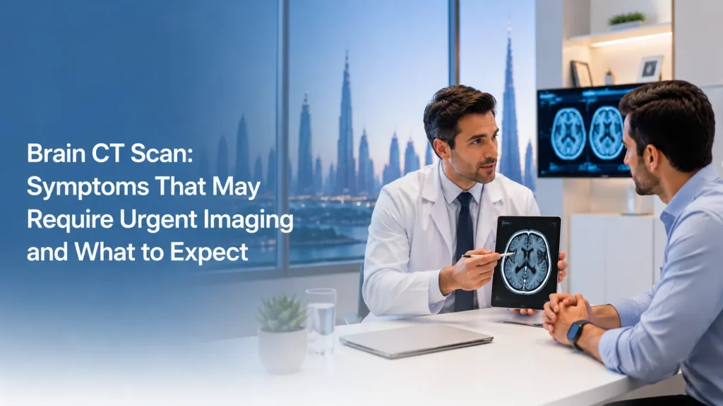 brain CT scan Dubai neurological imaging